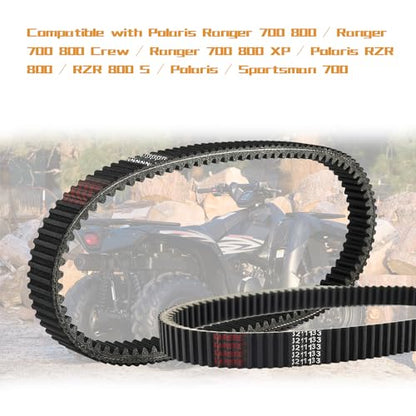KARSEE Drive Belt 24C4022 3211133 Compatible with Polaris Ranger 800 700 RZR 800 2011-2014 3211162 3211118 Carbon Cord CVT Belts - size: Polaris Ranger 800 700 3211133