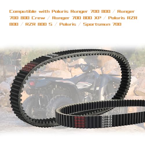 KARSEE Drive Belt 24C4022 3211133 Compatible with Polaris Ranger 800 700 RZR 800 2011-2014 3211162 3211118 Carbon Cord CVT Belts - size: Polaris Ranger 800 700 3211133