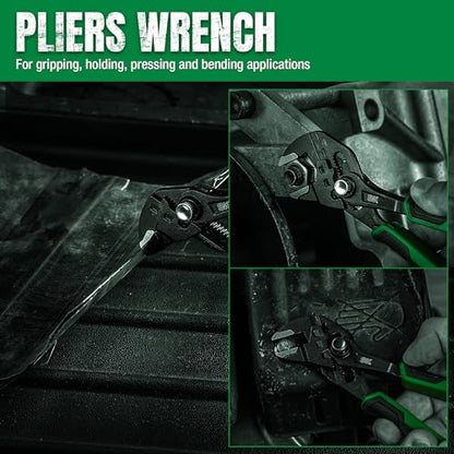 SK 6" Pliers Wrench, Smooth Parallel Jaw, Water Pump Pliers, CR-V Steel - size: 6-inch Single