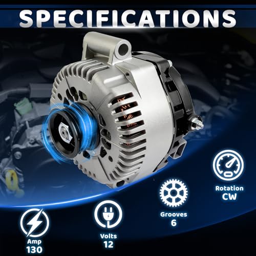 WorldCraft 12V 130A CW High Output Alternator for Explorer Sport Trac - size: 1L2Z-10346-AB