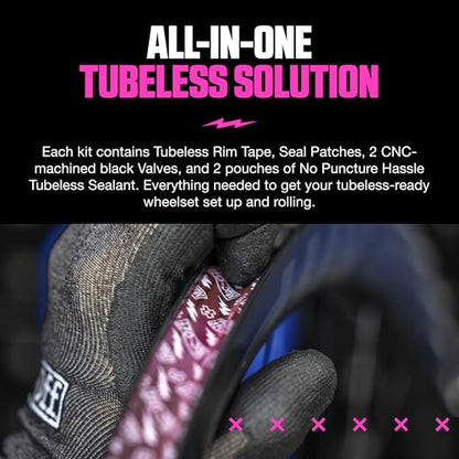 Muc-Off Ultimate Tubeless Setup Kit, Road/Gravel/CX, 60mm - style: Road/Gravel 60mm
