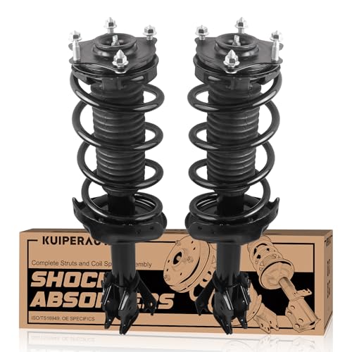 KUIPERAUTO Pair Front Complete Strut Spring Assembly 11605 11606 1333365L 1333365R Compatible for 2007-2014 Honda CR-V CRV 2.4L - size: 2x Front Struts, style: 2007-2011