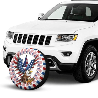 American Eagle Spare Tire Cover Waterproof Sun Protection Fit 15 Inches - color: Eagle, size: 15 inch