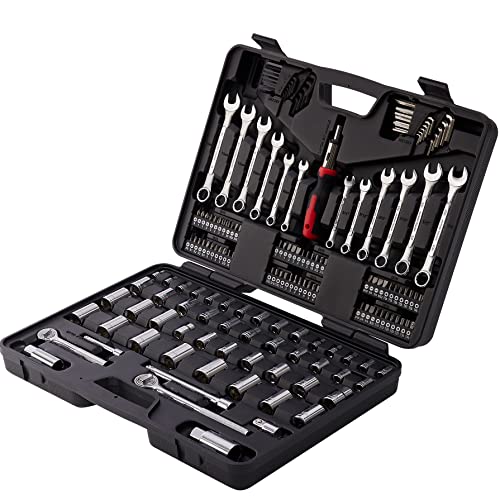 MECHMAX 161-Piece Mechanics Tool Set with SAE Metric Sockets - style: 161 Piece