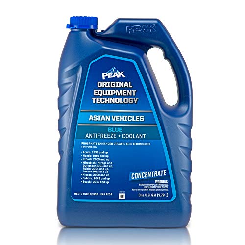 PEAK OET Extended Life Blue Concentrate Antifreeze/Coolant for Asian Vehicles, 1 Gal. - size: Concentrate