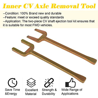 Bonbo 12020-2 Piece Axle Popper Kit Inner CV Axle Removal Tool Set Fit for Front Wheel Drive Vehicles, Remove Most Vehicles’ Half-Shaft Drive Axles & Fix Damaged CV Joints(2 PCS)