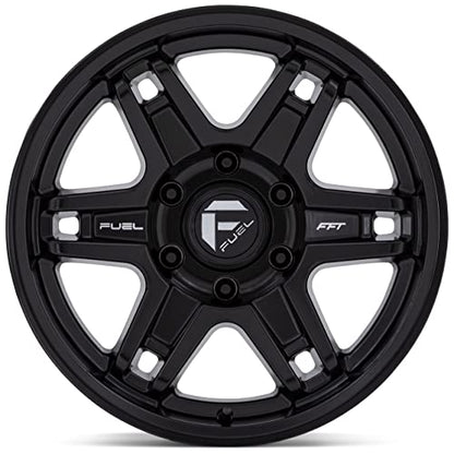 Fuel 1PC D836 17X9 5X5.5 MT-BLK -38MM - D8361790B435 - color: MATTE BLACK, size: 17X9,5X5.5,-38mm