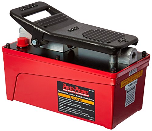 Porto-Power B65425 Air Foot Operated Pump (10,000 Psi 91 Cu.in. Reservoir), 5 Red