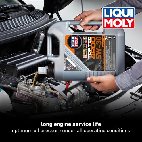 LIQUI MOLY Top Tec 4200 SAE 5W-30 New Generation | 5 L | Fully synthetic engine oil | SKU: 2011 - size: 5 Liter