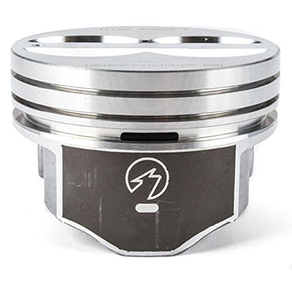 Speed Pro H345DCP 350 Small Block Chevy SBC Flat Top Pistons Coated Piston 5.7". For Standard 4.00" Bore Diameter.