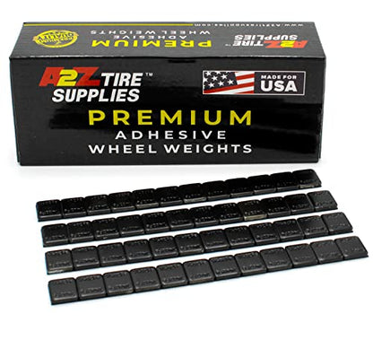 600 Pieces Black Adhesive Wheel Weight, 3 oz 50 Strips 1/4oz Each