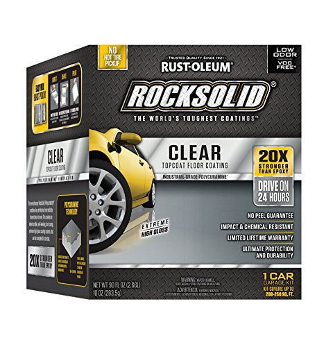 RockSolid Garage TopCoat Clear, High Gloss, 1 Car Kit