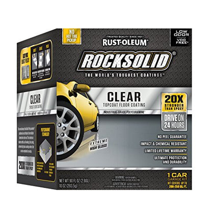 RockSolid Garage TopCoat Clear, High Gloss, 1 Car Kit