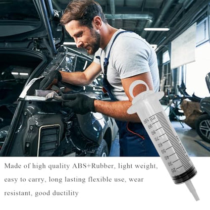 Hydraulic Disc Brake Bleed Tool, 100ML Syringe Motorcycle Brake Oil Fluid Extractor Bleeder with 50cm Hose, Hydraulic Disc Brake & Clutch Bleeding Kit for Motorcycle Scooter