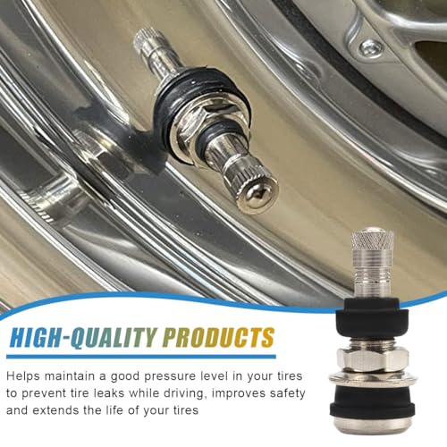 4PCS TR416 Metal Valve Stems, Fits 0.453" and 0.625" Rim Hole