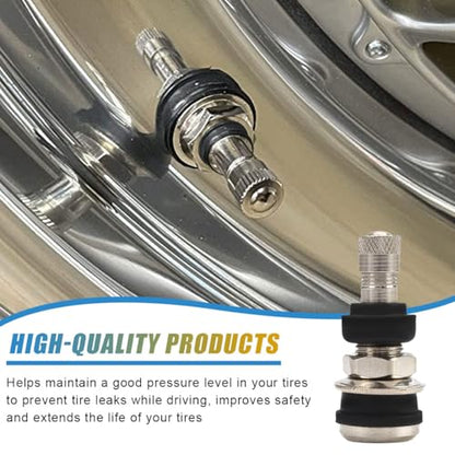 4PCS TR416 Metal Valve Stems, Fits 0.453" and 0.625" Rim Hole