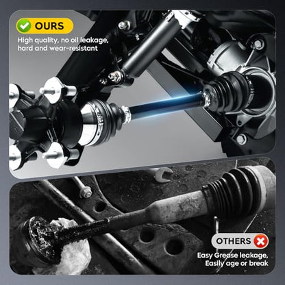 CV Axle Front Assembly for Polairs Ranger 400 2012-2014, Ranger 400 HO 2010 2011, Ranger 500 EFI/CREW 2011-2013, Ranger 800 EFI/EPS Midsize 2013 2014, Left/Right Drive Half Shaft for 1332690 - size: 1 * front