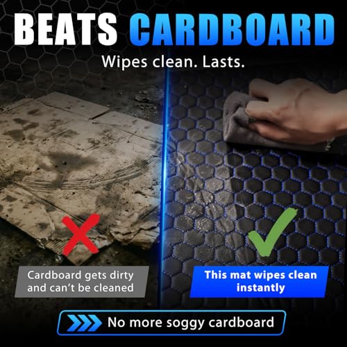 Magic Rolling Creeper Mat Portable Mechanics Mat - color: Blue & Black