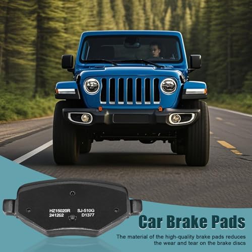 D1611+D1377 Front and Rear Ceramic Brake Pads Kit Fit For Ford Explorer/Flex/Taurus/Police Interceptor Sedan 2013-2019, For Police Interceptor Utility 2013-2018, For Lincoln MKT 2013-19 - style: HZ1611+HZ1377