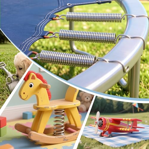 4pcs Extension Springs,0.03"x0.4"x6.5" 304 Stainless Steel - size: 0.03"x0.4"x6.5"