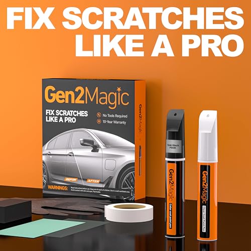 Black Touch Up Paint Pen Kit Compatible with Chevy [Clear Coat Included], GBA/WA8555/WA848/WA5118 Color Match for Scratches, Rock Chips, Bumper Dings, Easy Scratch Repair & Rust Remover - color: Compatible with Chevy - Black