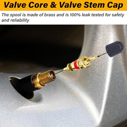 Valve Stem Removal Tool, Schrader Valve Removal Tool, Tires Repair Tool Kit - color: 33 PCS