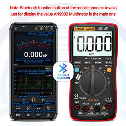 ANENG Bluetooth Multimeter, TRMS 6000 Count Auto Range AC/DC Digital Tester
