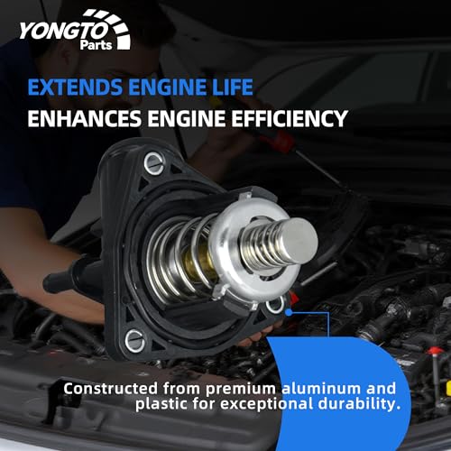 12674639 Engine Coolant Thermostat Housing Assembly Compatible with Chevrolet Silverado 1500 Suburban Corvette Tahoe, GMC Sierra 1500 Yukon XL, Cadillac Escalade ESV Replace OE 15-11125