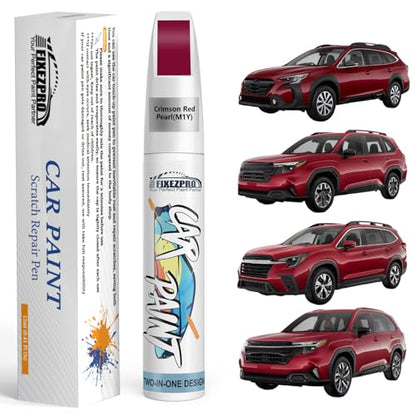 M1Y Crimson Red Pearl Touch Up Paint for Subaru - color: Crimson Red Pearl(M1Y) compatible with Ascent-models/Compatible withester-models/Impreza/Legacy-models/Outback, style: For subaru