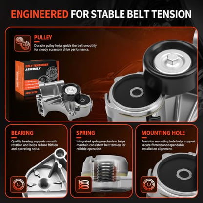 38271 Belt Tensioner w/Pulley for Buick LaCrosse Chevy Impala - size: 38271