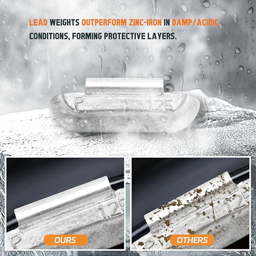 P Type 2oz Wheel Weights Lead Clip on 25Pcs/Box Fits Steel Rim - size: P-2.00 Oz