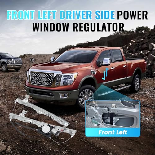 748-524 Front Left Driver Side Power Window Regulator with Motor 6 Pins - style: 748-524