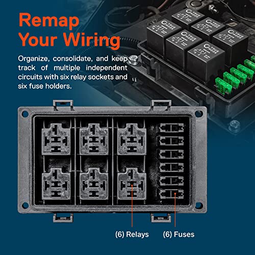 True MODS 12V Automotive Waterproof Fuse Relay Box 5-Pin Relay Block Kit - style: Fuse/Relay Kit