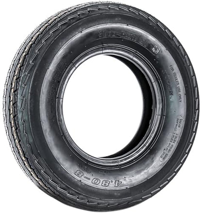 eCustomrim 2-Pack 4.80-8 480-8 8 Inch 6-Ply Bias Trailer Tire Load Range C