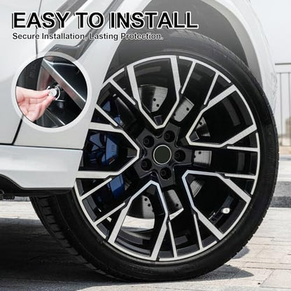 JUSTTOP 4 Pack Handmade Crystal Rhinestone Tire Valve Stem Caps, Wheel Tire Valve, Attractive Dustproof Bling Car Accessories, Universal for Cars, Trucks and Motorcycles-White - color: White