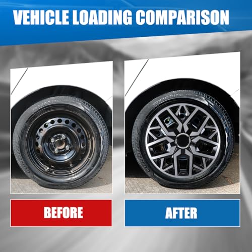 Winjet 16 Inch Universal Hubcaps Set of 4,Steel Wheel Rims Cover PP Material Universal Wheel Cover Replacement R16,Auto Tire Replacement Exterior Cap (16 Inch,Black Lacquer & Silver Lacquer) - color: Black Lacquer & Silver Lacquer(5181-DP-16), size: 16 in