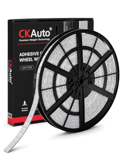 CKAuto 1/4oz, 0.25oz, Adhesive Stick-0n Wheel Weights, Grey, 11 lb Roll - color: Grey, size: 1 Roll/715pcs/upgrade