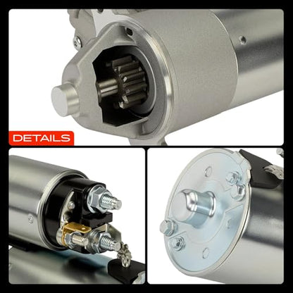 A-Premium Starter Motor, 12V 1.4KW 12 Teeth Clockwise