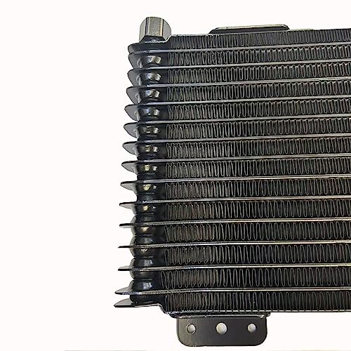 Low Pressure Drop Transmission Oil Cooler 40k Transmission Oil Cool Compatible For Heavy Duty 40,000 GVW Max Low Mounting Hardware Towing Applications and Advanced Cooling Protection LPD47391 - size: black