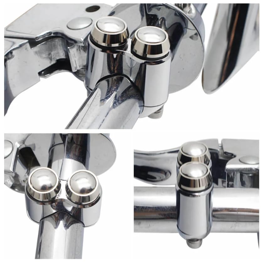 2 Buttons CNC Hand Control Momentary Switch Micro Switch - size: 1 Inch Chrome