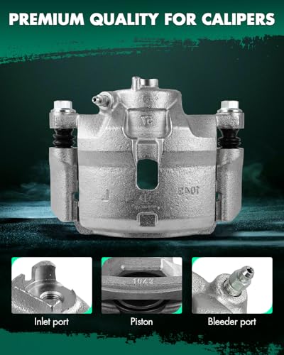 SCITOO 1PC 19B1334 Front Passenger Side Disc Brake Caliper With Bracket - size: Front Passenger[19B1334]
