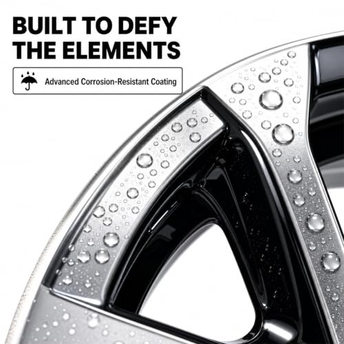 eCustomrim 2-Pack Aluminum Trailer Wheel 15X5 5 Lug T07 V-Spoke Black Rim