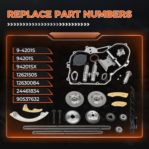 2.4 Timing Chain Kit w/Water Pump Fit For Chevy Equinox, Replaces# 94201S - size: 12621505
