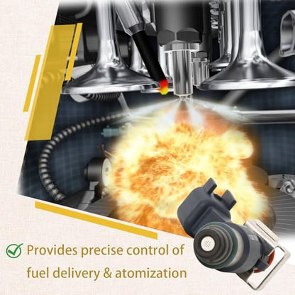 Compatible with/GM 2009-2013 Yukon Escalade Silverado 6.2 Fuel Injectors