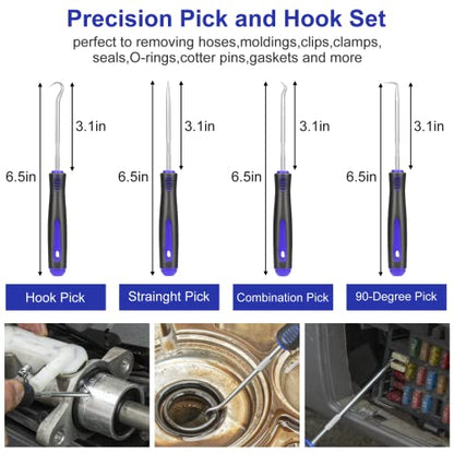 Trim Removal Tool Kit 250Pcs Car Removal Tool Kit Pry Tool Set Auto Clip Pliers Panel Door Radio Dash Window Bumper Adhesive Cable Clips Retainer Clip Set Terminal Removal Tool Set Fastener Remover - color: Blue