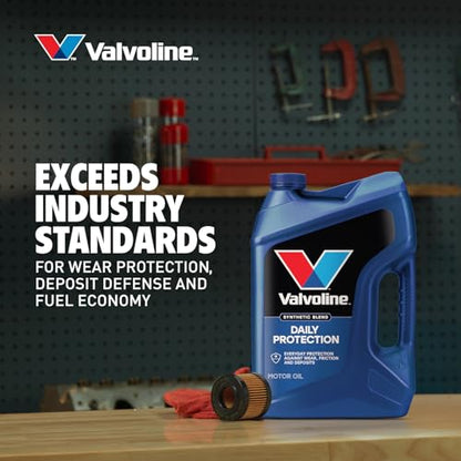 Valvoline Daily Protection SAE 5W-30 Synthetic Blend Motor Oil 1 QT - size: 1 quart, style: Synthetic Blend