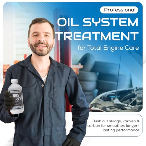 ATS Chemical 505 CRO Oil System Treatment - 12 oz Engine Oil Additive - Cleans Sludge, Reduces Emissions, Quiet Smooth Idle & Restores Performance in High-Mileage Gas & Diesel Engines - style: 505CRO Oil System Cleaner 12 FL OZ