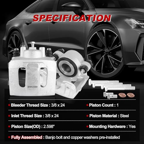 Front Brake Caliper Kit Right + Left Assembly 184339 184340 - style: Front 184339 184340