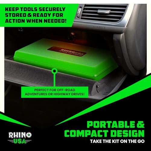 Rhino USA Tire Repair Kit (86-Piece) - Heavy Duty Tire Plug Kit - size: 86 Piece Set