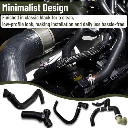 Radiator Coolant Hose With T-Connector Fit for Ford F150 2011-2014